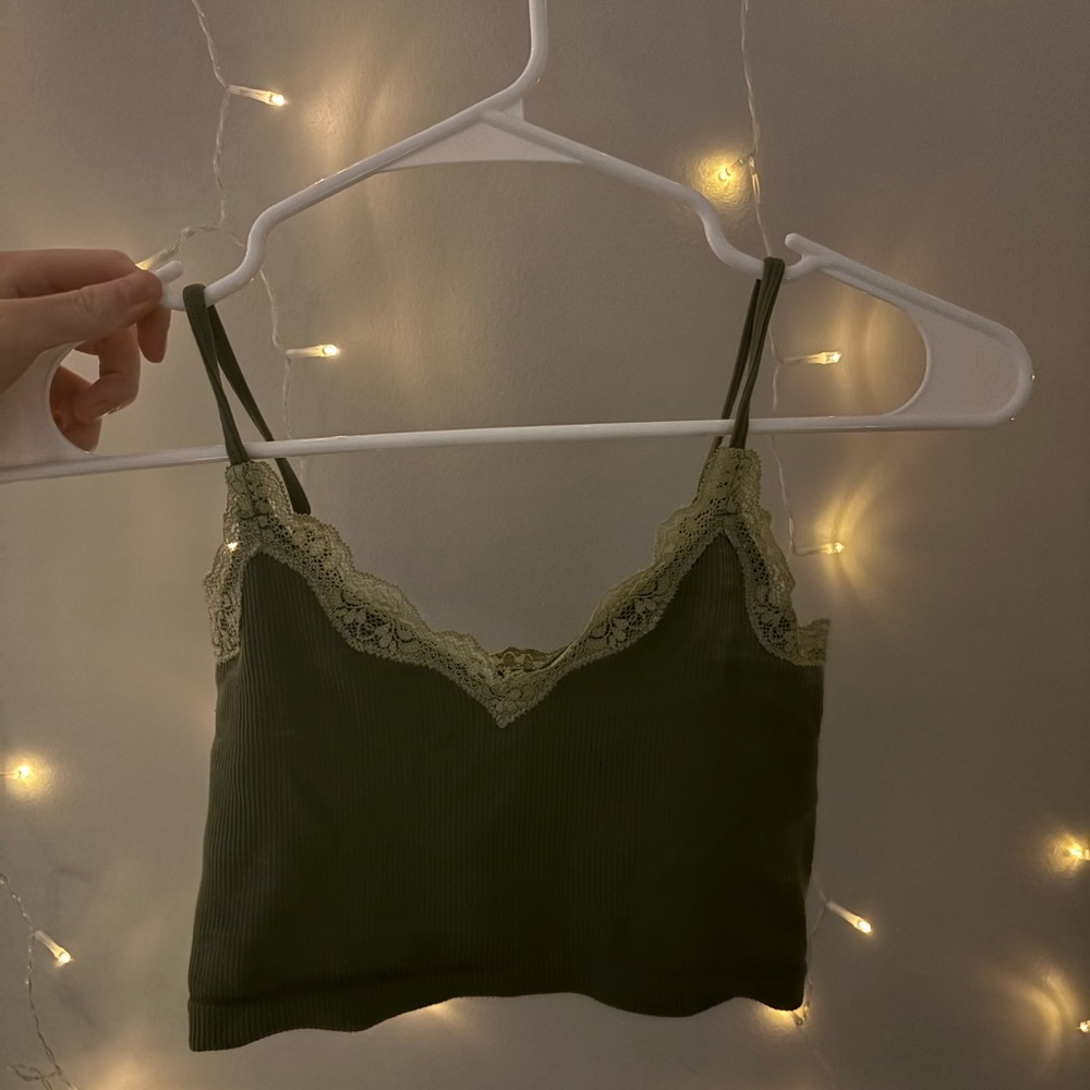 Wild Fable Olive Lace Cami